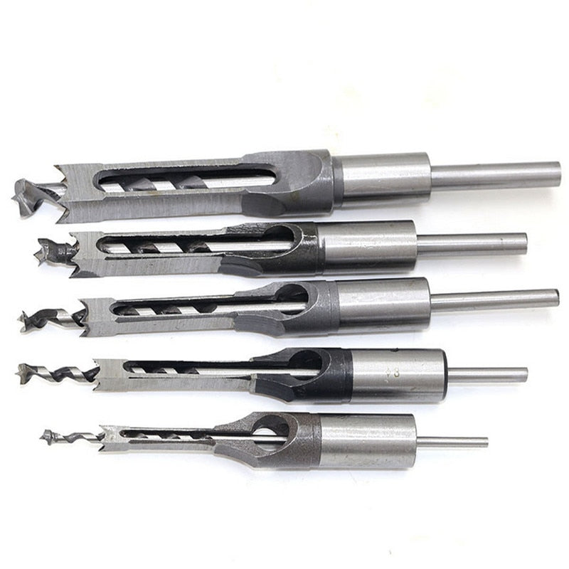 Drill Bits Square Set Square Hole Woodworking