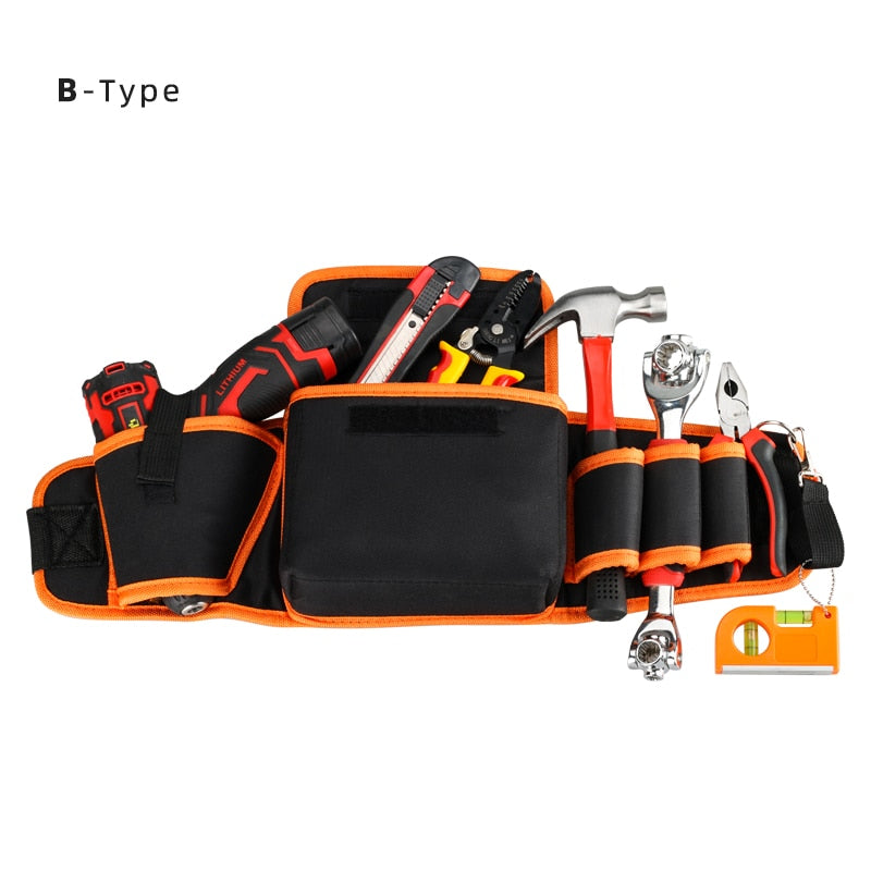 Multi-functional Electrician Tools Bag Waist Pouch Belt Storage Holder Organizer