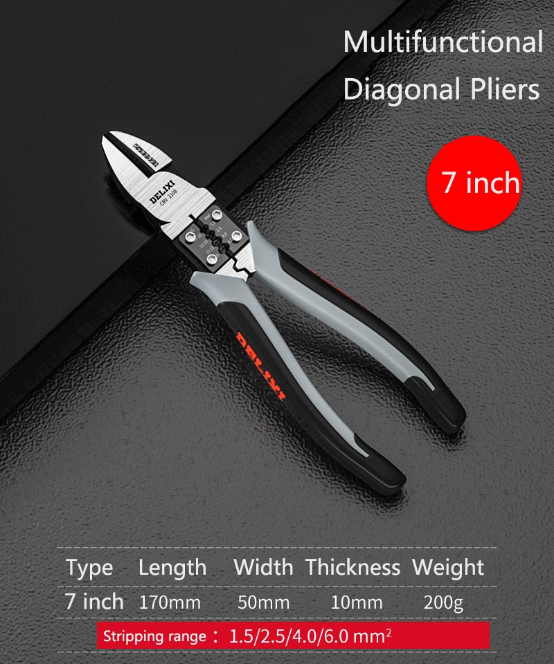 Multifunctional Universal Diagonal Pliers Needle Nose Pliers Hardware Tools