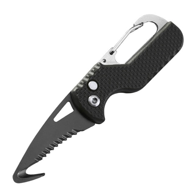 Portable Multifunctional Express Parcel Knife, Keychain, Serrated Hook