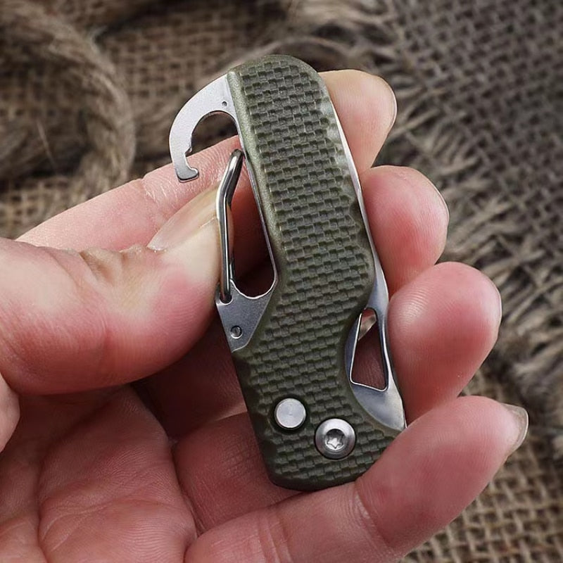 Portable Multifunctional Express Parcel Knife, Keychain, Serrated Hook