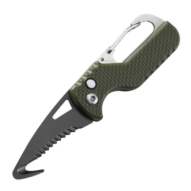 Portable Multifunctional Express Parcel Knife, Keychain, Serrated Hook