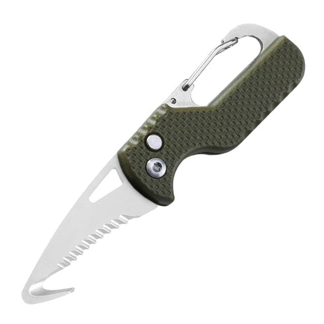 Portable Multifunctional Express Parcel Knife, Keychain, Serrated Hook