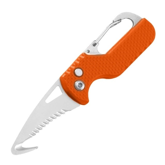 Portable Multifunctional Express Parcel Knife, Keychain, Serrated Hook